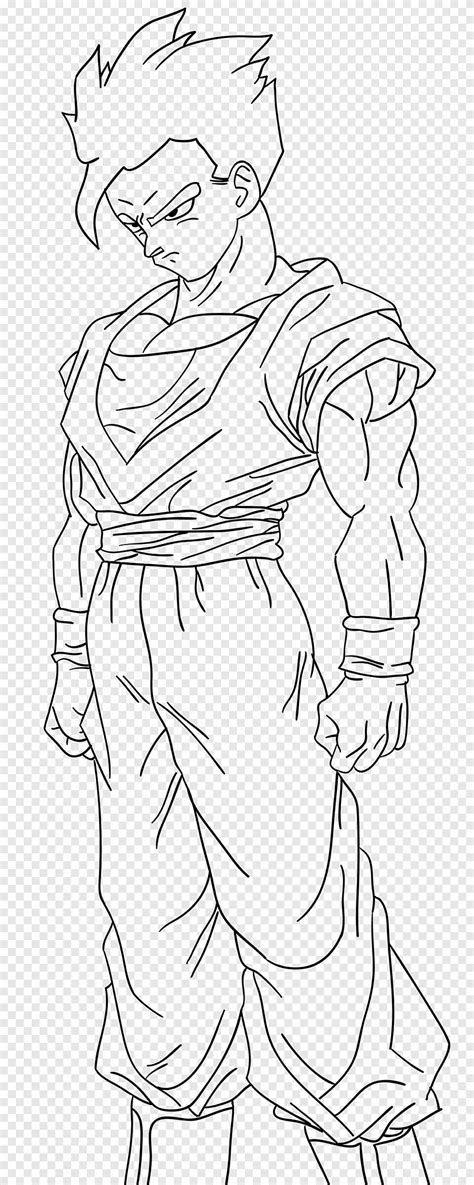 Gohan Goku Majin Buu Trunks Gotenks Goku Angle White Png PNGEgg