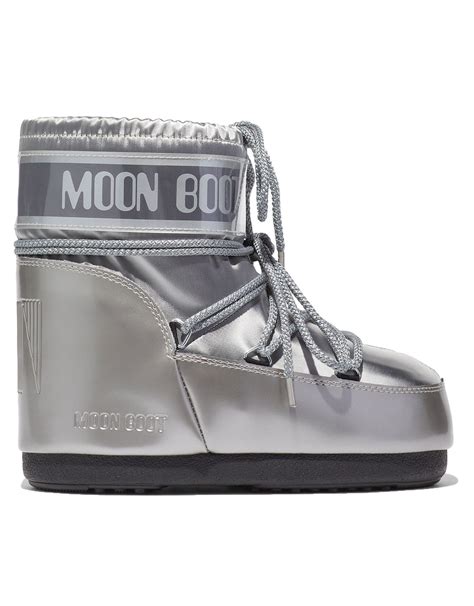 Moonboot Moon Boot Icon Low Glance Silver Après Ski Damen Snowleader