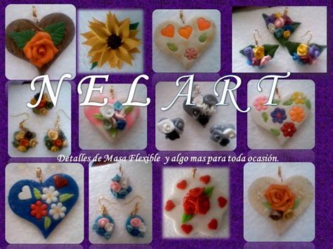 Dijes Corazon Y Conjunto De Zarcillos Y Dijes De Flores Hechos En Masa