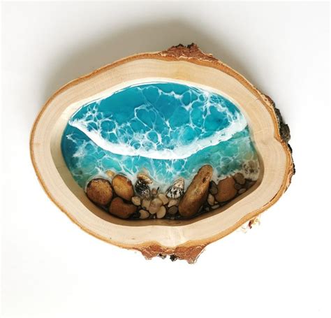 Ocean Wall Hanging Sea Wave Resin Art 3D Ocean Waves Wall Decor Framed