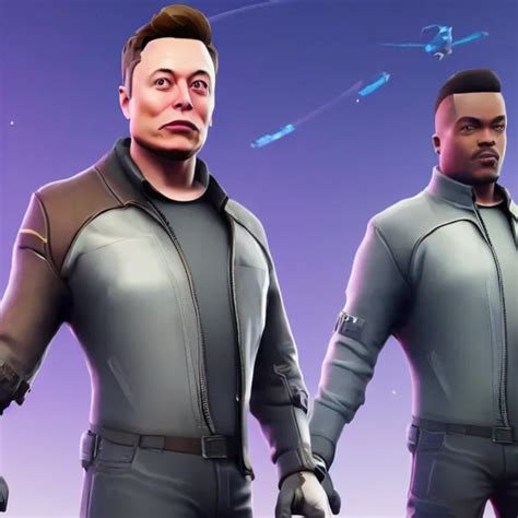 Elon Musk In The Video Game Fortnite 3 D Rendering Stable Diffusion