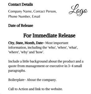 Best Press Release Template Samples You Can Copy For