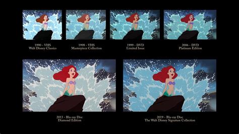 The Little Mermaid Part Of Your World Reprise 30 Years Of Video Editions Comparison Youtube