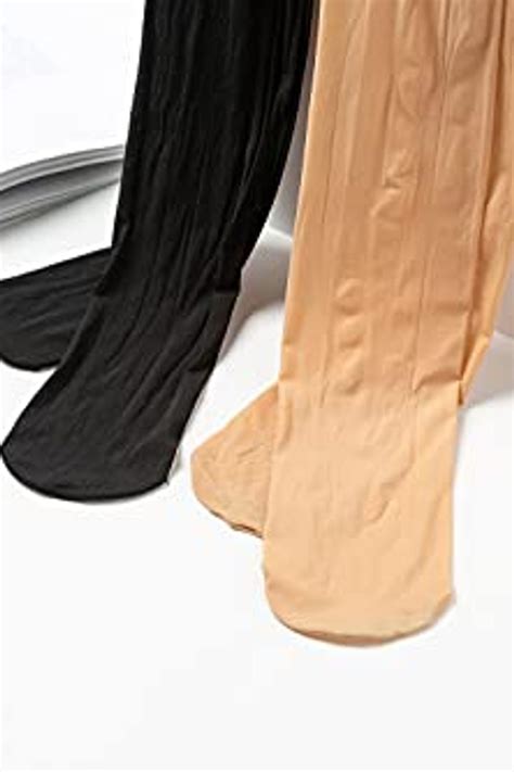 Shiny Oil Pantyhose Footed 2 Pack Ultra Shiny Sheer Tights High Waist