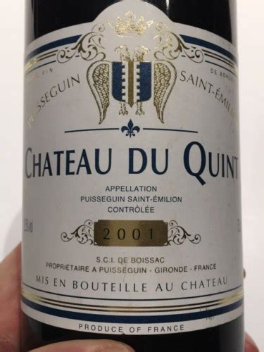 Chateau Du Quint Puisseguin Saint Milion Vivino