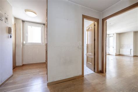 Entrance Hall With Armored Door And Distributor Of An Empty House With