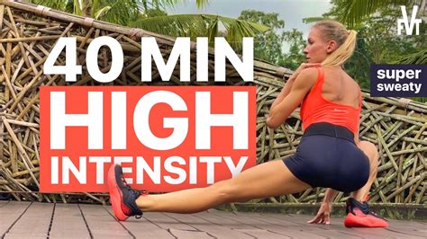 40 Min Intense Full Body Hiit Workout For Fat Burn No Equipment Youtube