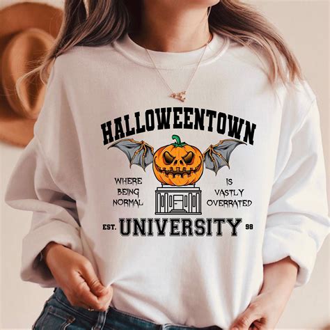 Halloweentown University Crewneck Sweatshirt Cute Fall Etsy