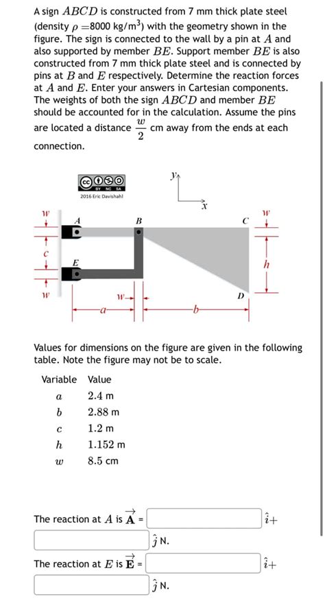 Answered A Sign Abcd Is Constructed From 7 Mm Bartleby