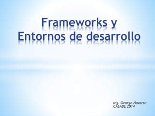 Ides Y Frameworks Mas Utilizados Ppt