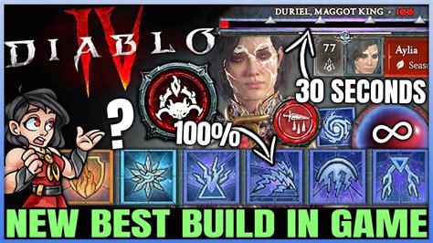 Diablo 4 New Best HIGHEST DAMAGE IMMORTAL Sorcerer Endgame Build