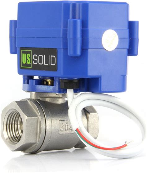 Us Solid 12 Motorized Ball Valve Stainless Steel Electrical Ball Valve Normally Open Dn15