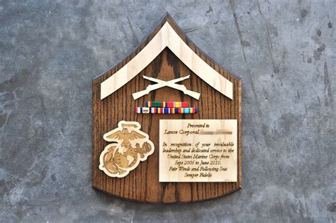 Marine Corps Going Away Plaque Etsy