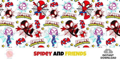 Spidey and His Amazing Friends Seamless Pattern Spidey and - Etsy Canada