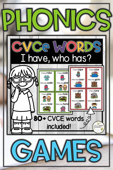 Cvce Words I Have Who Has Games Long Vowel Sounds Activity Cvce Words Vowel Sounds