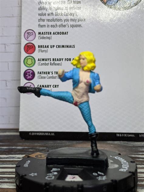 Custom Heroclix Nsfw Black Canary D19 007 Limited Edition Etsy