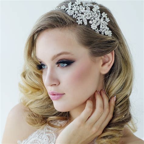 Crystal Bridal Headbands Pearl Wedding Headbands