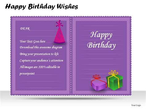 Happy Birthday Wishes Powerpoint Presentation Slides Presentation