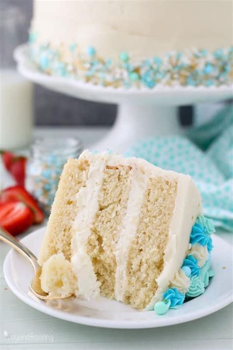 This Moist Vanilla Layer Cake Is An Easy Oil Based Vanilla Cake Recipe That Is Super Moist And