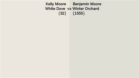 Kelly Moore White Dove Vs Benjamin Moore Winter Orchard