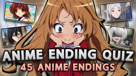 Anime Ending Quiz Easy Very Hard Endings Youtube