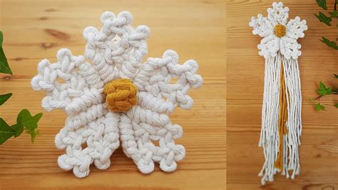 Diy Como Hacer Una Flor En Macrame Paso A Paso Diy Macrame Flower