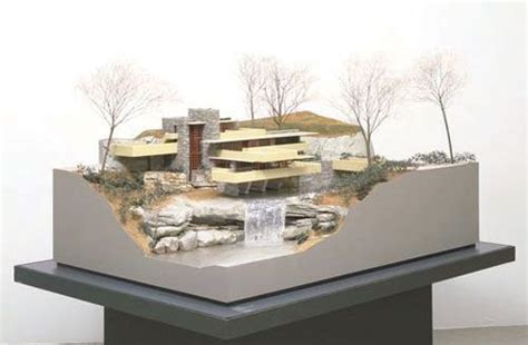 Model Falling Water Daily Icon Architecture Design American