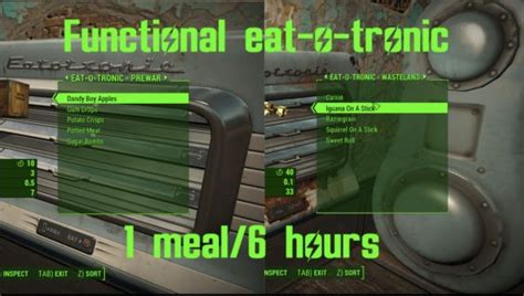 Functional Eat O Tronic 日本語化対応 クラフト 家 居住地 Fallout4 Mod データベース Mod紹介