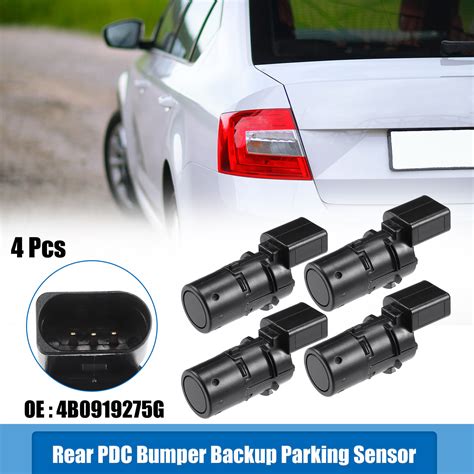 4pcs Reverse Backup Parking Rear Bumper Park Assist Object Sensor No