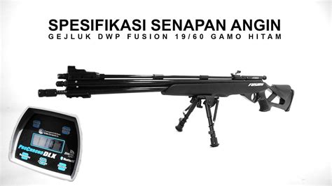 Spesifikasi Senapan Angin Gejluk DWP Fusion 19 60 Gamo Hitam YouTube