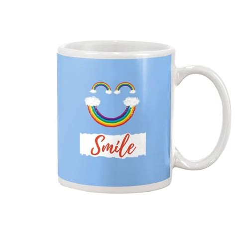 Smiley Rainbow Mug For Rainbow And Smiley Lovers The Smiley Rainbow Collection Will Remind You