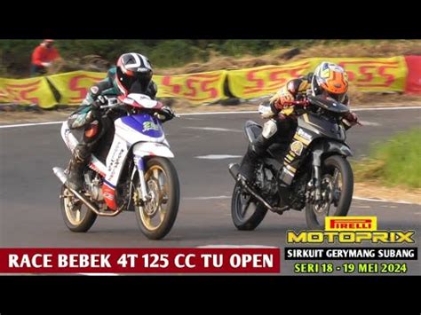 Race Bebek T Cc Tu Open Motoprix Jawa Seri Gerymang Subang