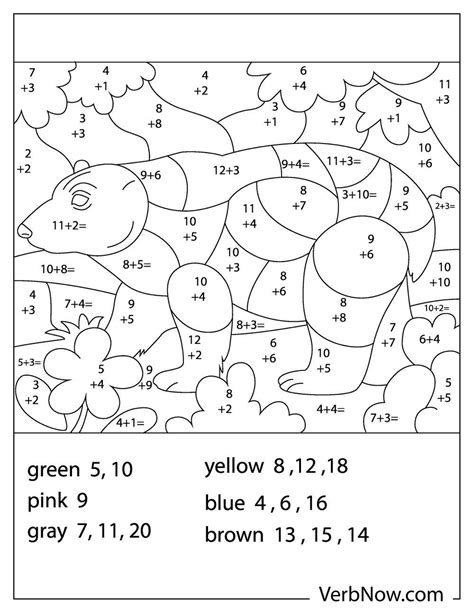 Free Math Coloring Pages And Book For Download Printable Pdf Verbnow