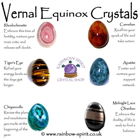 Rainbow Spirit Crystal Shop Poster For Spring Equinox Crystals