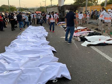 Al Menos 55 Migrantes Muertos En Chiapas Al Volcar Tráiler