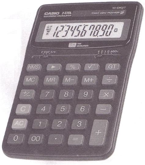 Casio J 100L Calculatrice LCD Casio J100L Casio Ledudu