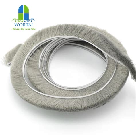 Silicone Wool Pile Weather Strip Woven Pile Seal Brush With UV For