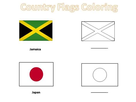 country flags coloring pages for kids