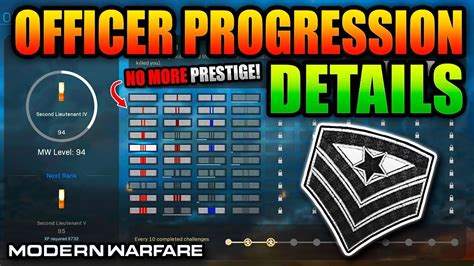 How To Prestige In Modern Warfare Officer Progression Ranks