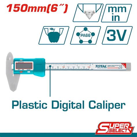 TOTAL PLASTIC DIGITAL CALIPER 150MM