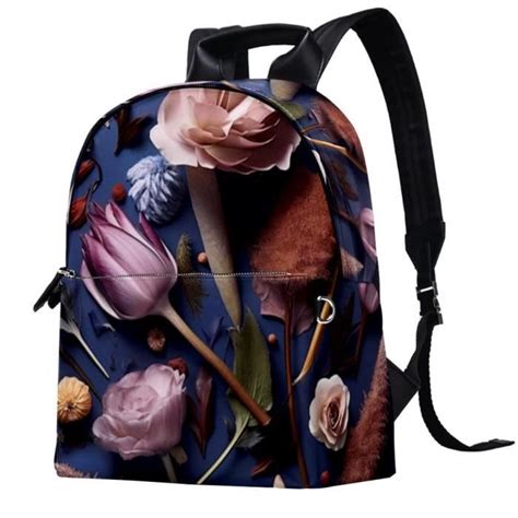 Sac A Dos Sac Dos Polyvalent Motif Fleurs La Mode Cdiscount