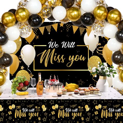 Buy We Will Miss You Party Farewell Decorations Set Going Away Party