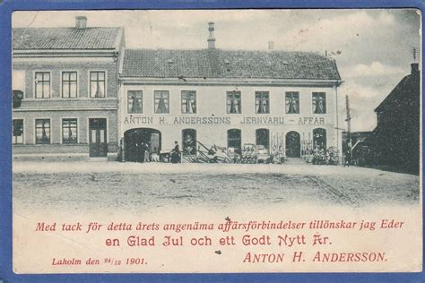 Laholm 1901 Anton H Andersson Jernvaruaffär 421772605 ᐈ inghan på