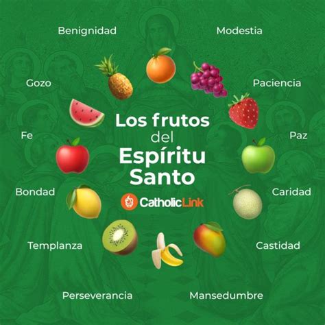 Infografía Frutos del Espíritu Santo Catholic Link