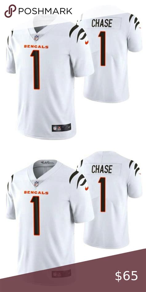 Bengals JaMarr Chase White Jersey in 2023 | White jersey, Jersey ...