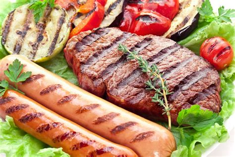 Grilled Sausages Stock Photo Image Of Barbecued Barbecue 8813260