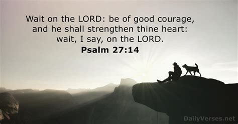 March 19 2022 Bible Verse Of The Day KJV Psalm 27 14