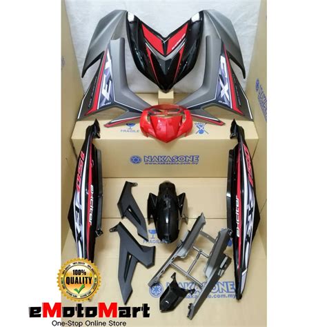 Yamaha Y Zr V Y Zr V Cover Set Exciter Grey Red Tanam Sticker