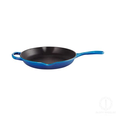 Le Creuset SIGNATURE Patelnia żeliwna 20 cm azure Złoty Widelec