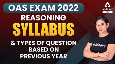 Oas Reasoning Syllabus Types Of Questions Based On Previous